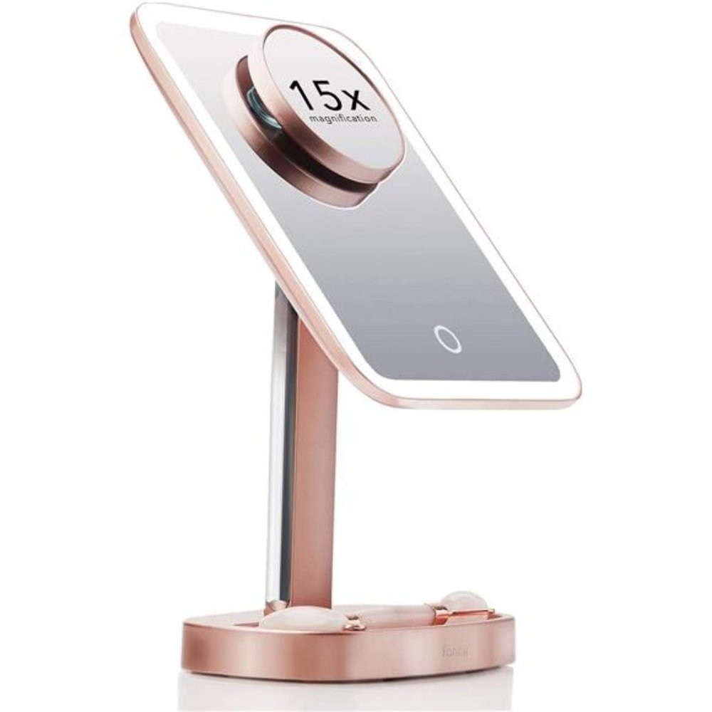 LED Makeup Vanity Mirror with 3 Light Setting and 15x Magnifying Mirror